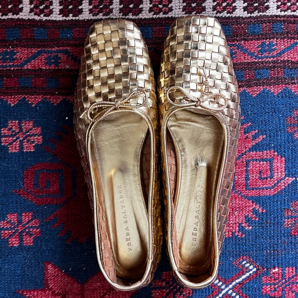 Freda Salvador Gold Jada Ballet Flats - Picture 5 of 7